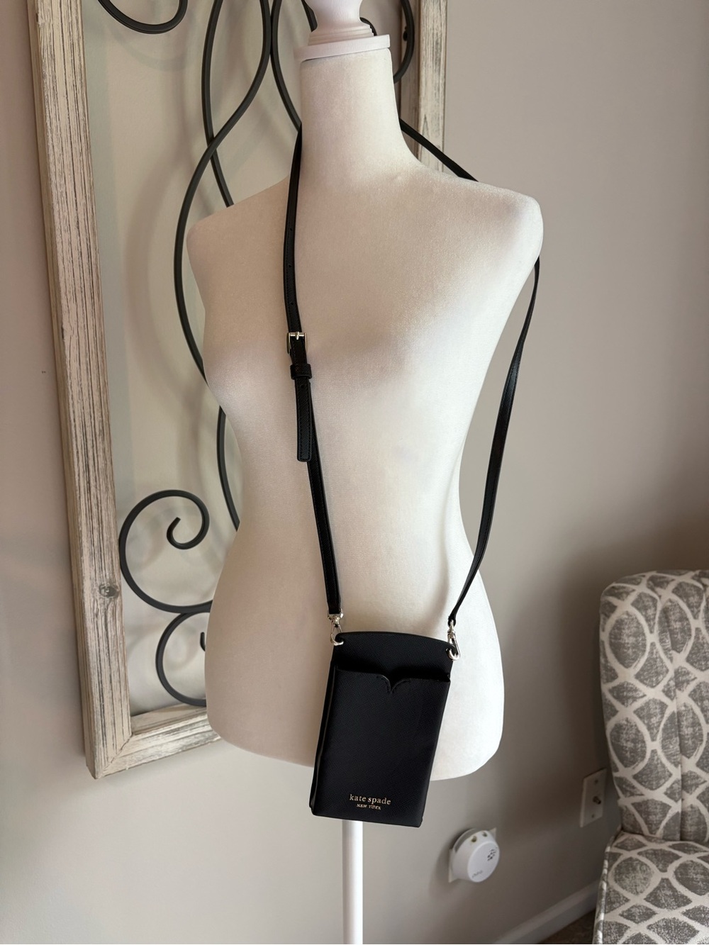 kate spade Black Crossbody Phone Pouch